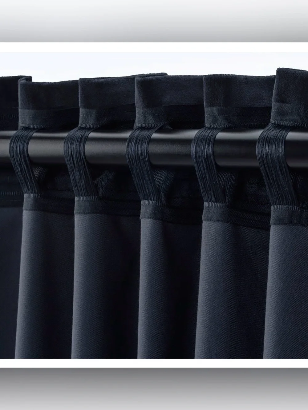 IKEA SANELA 55*128 Dark Navy Room Darkened